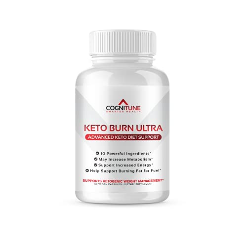 COGNITUNE Keto Burn Keto Pills – Keto Supplements for Ketosis with Raspberry Ketones, Apple Cider Vinegar, Garcinia Cambogia – Thermogenic Keto Pills for Men, Women to Boost Metabolism, Burn  - .