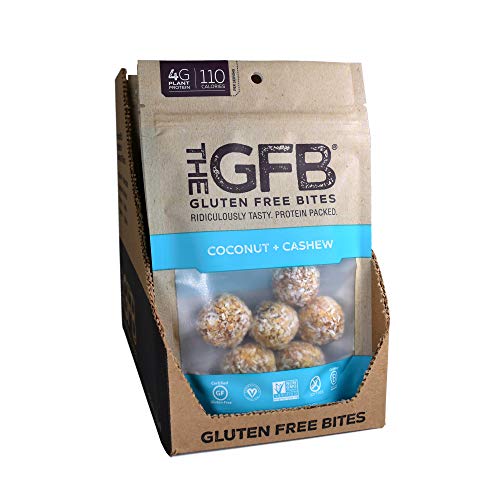 The GFB Gluten Free Protein Bites, Peanut Butter, 4 Ounce, Vegan, Dairy Free, Non GMO, Soy Free - .