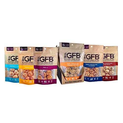 The GFB Gluten Free Protein Bites, Peanut Butter, 4 Ounce, Vegan, Dairy Free, Non GMO, Soy Free - .