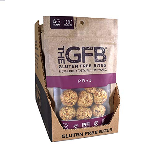 The GFB Gluten Free Protein Bites, Peanut Butter, 4 Ounce, Vegan, Dairy Free, Non GMO, Soy Free - .