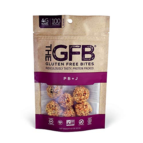 The GFB Gluten Free Protein Bites, Peanut Butter, 4 Ounce, Vegan, Dairy Free, Non GMO, Soy Free - .