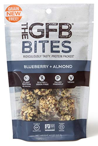 The GFB Gluten Free Protein Bites, Peanut Butter, 4 Ounce, Vegan, Dairy Free, Non GMO, Soy Free - .