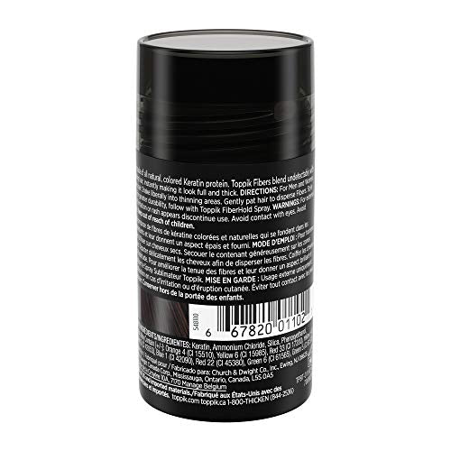 Toppik Hair Building Fibers, Black, 0.42 Oz - .