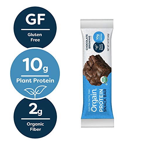 Orgain Organic Plant Based Protein Bar, S'Mores - Vegan, Gluten Free, Non Dairy, Soy Free, Lactose Free, Kosher, Non-GMO, 1.41 Ounce, 12 Count (Packaging May Vary) - .