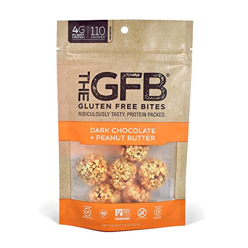 The GFB Gluten Free Protein Bites, Peanut Butter, 4 Ounce, Vegan, Dairy Free, Non GMO, Soy Free - .