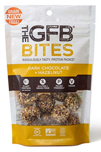 The GFB Gluten Free Protein Bites, Peanut Butter, 4 Ounce, Vegan, Dairy Free, Non GMO, Soy Free - .