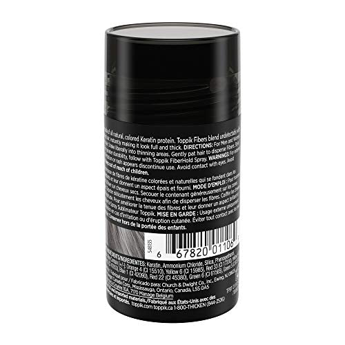 Toppik Hair Building Fibers, Black, 0.42 Oz - .