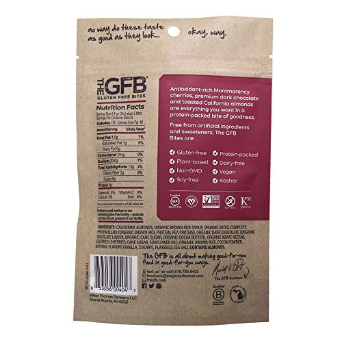 The GFB Gluten Free Protein Bites, Peanut Butter, 4 Ounce, Vegan, Dairy Free, Non GMO, Soy Free - .