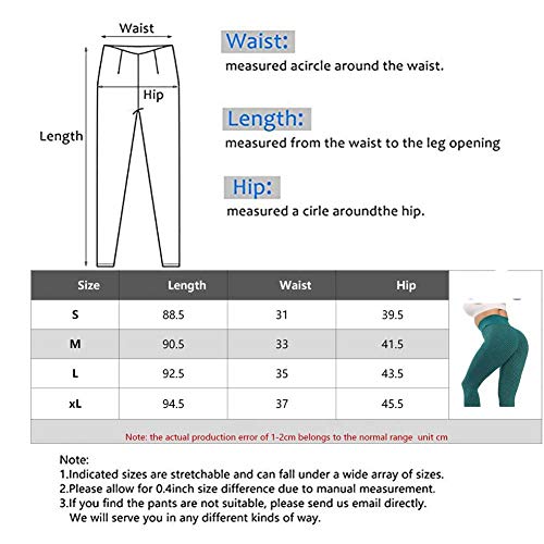 JGS1996 Women's High Waist Yoga Pants Tummy Control Slimming Booty Leggings Workout Running Butt Lift Tights - .