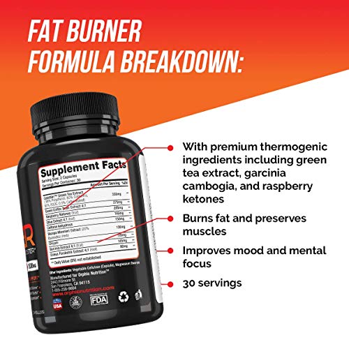 Thermogenic Fat Burner & Appetite Suppressant Weight Loss Pills for Women & Men - Premium Weight Loss Supplement & Metabolism Booster Formulated with Natural Fat Busting Ingredients - 60 Diet - .