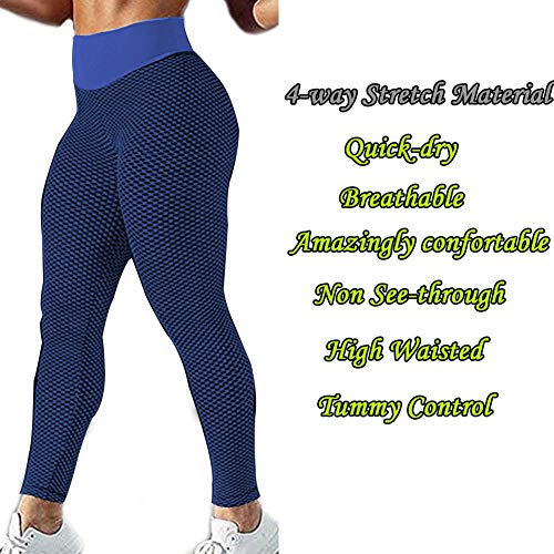 JGS1996 Women's High Waist Yoga Pants Tummy Control Slimming Booty Leggings Workout Running Butt Lift Tights - .