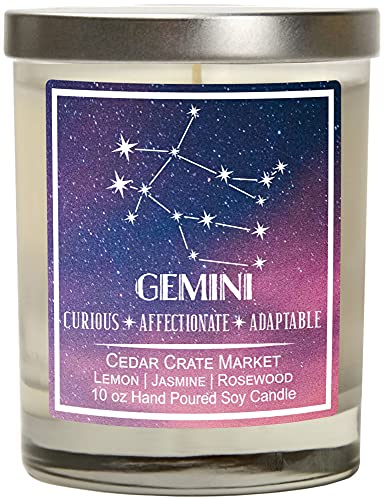 Cancer Astrology Candle - Best Friends, Friendship Gifts for Women,  Men, Zodiac Birthday Gift for Cancer Friends Female, Cancer Lovers, Horoscope Candle, Cancer Constellation - .
