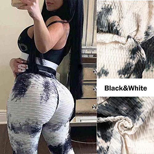 JGS1996 Women's High Waist Yoga Pants Tummy Control Slimming Booty Leggings Workout Running Butt Lift Tights - .