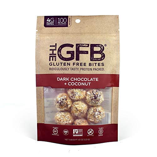 The GFB Gluten Free Protein Bites, Peanut Butter, 4 Ounce, Vegan, Dairy Free, Non GMO, Soy Free - .