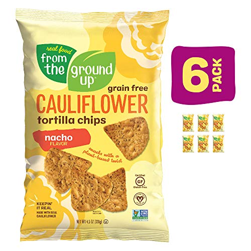Cauliflower Tortilla Chips - 6 Count - .