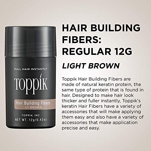 Toppik Hair Building Fibers, Black, 0.42 Oz - .