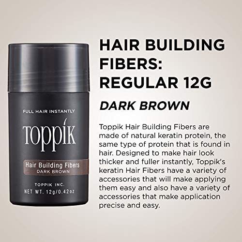 Toppik Hair Building Fibers, Black, 0.42 Oz - .