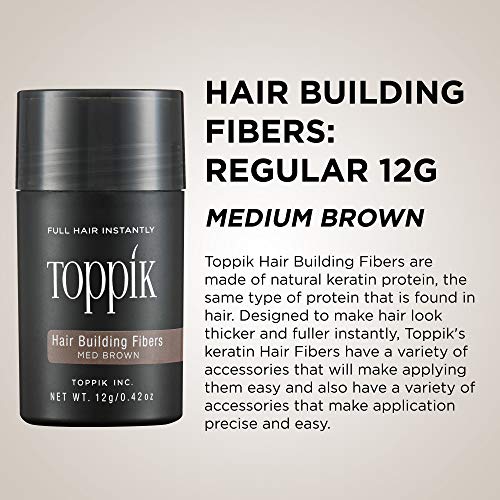 Toppik Hair Building Fibers, Black, 0.42 Oz - .