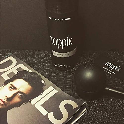 Toppik Hair Building Fibers, Black, 0.42 Oz - .