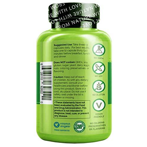 NATURELO Garcinia Cambogia + Guarana, Green Tea, Forskolin, 5-HTP – Thermogenic, Metabolism-Boosting Weight Management Blend - 90 Vegan Capsules - .