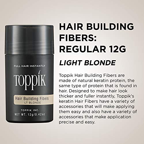 Toppik Hair Building Fibers, Black, 0.42 Oz - .