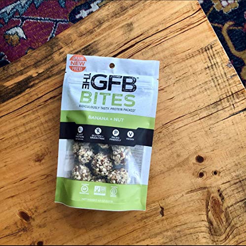 The GFB Gluten Free Protein Bites, Peanut Butter, 4 Ounce, Vegan, Dairy Free, Non GMO, Soy Free - .