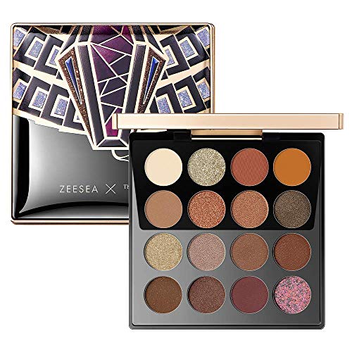 ZEESEA The British Museum Egypt Collection Eyeshadow Shimmer Matte Glitter (#04 GOLDEN EARTH) 16 Colors Eyeshadow Palette - .