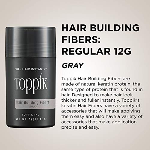 Toppik Hair Building Fibers, Black, 0.42 Oz - .