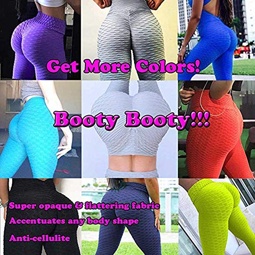 JGS1996 Women's High Waist Yoga Pants Tummy Control Slimming Booty Leggings Workout Running Butt Lift Tights - .