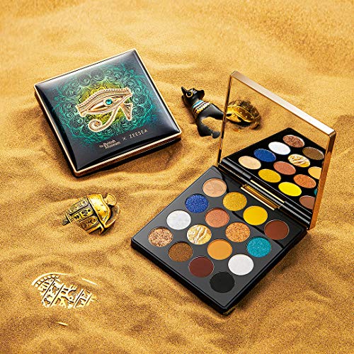 ZEESEA The British Museum Egypt Collection Eyeshadow Shimmer Matte Glitter (#04 GOLDEN EARTH) 16 Colors Eyeshadow Palette - .