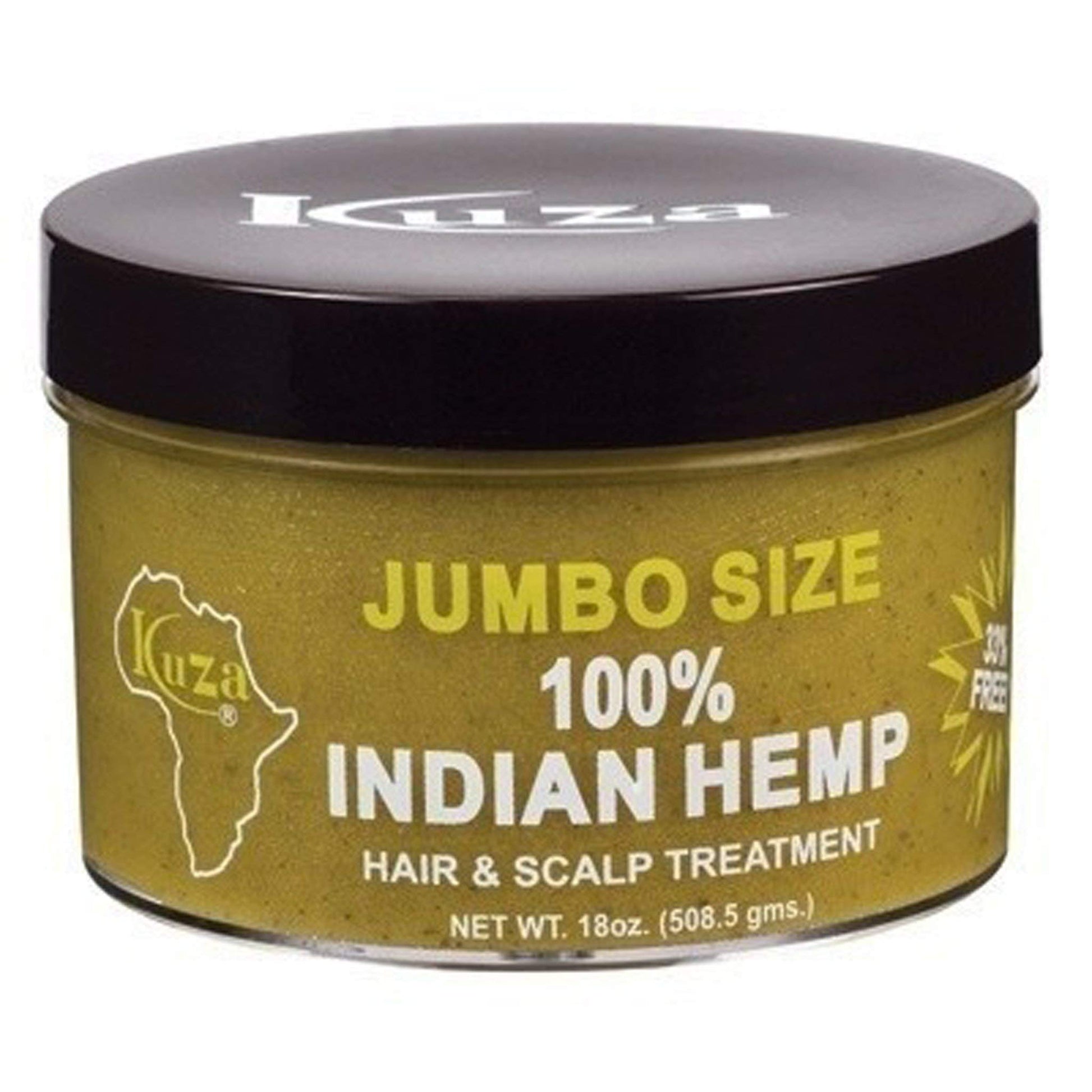 Kuza Indian Hemp Jumbo Hair & Scalp Treatment 18 oz. - Smooth, Soften & Moisturize - .