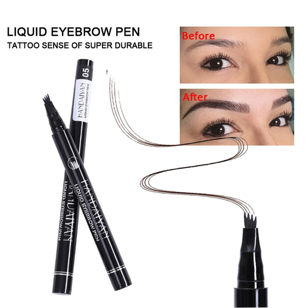 Liquid Waterproof Natural Eyebrow Pen - .