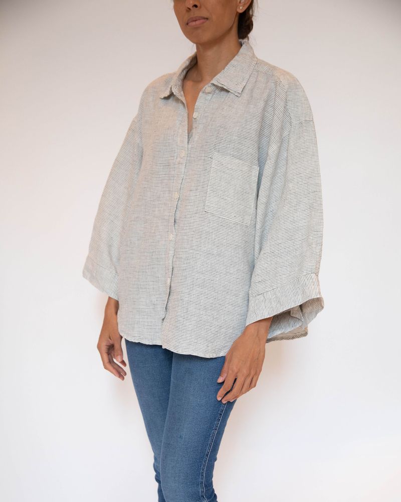 Organic French Flax Linen Top - .