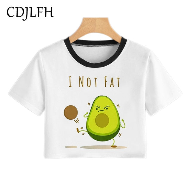 Vegan Avacado Crop Top - .