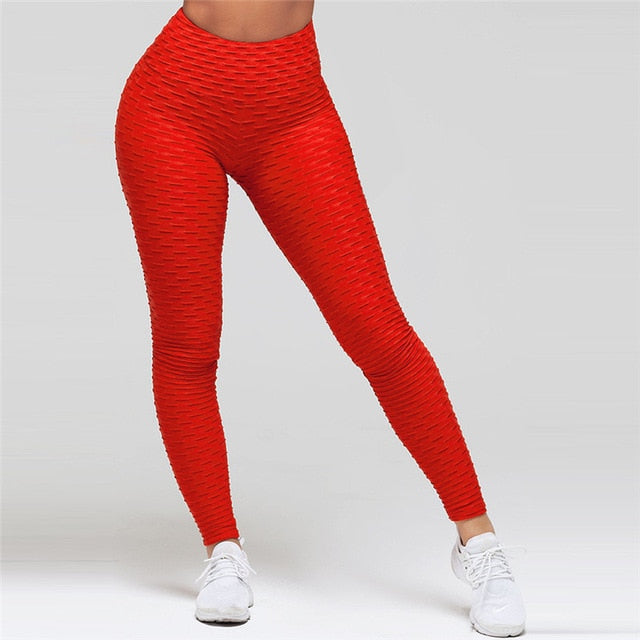 High Waist Sport Anti Cellulite Leggings - .