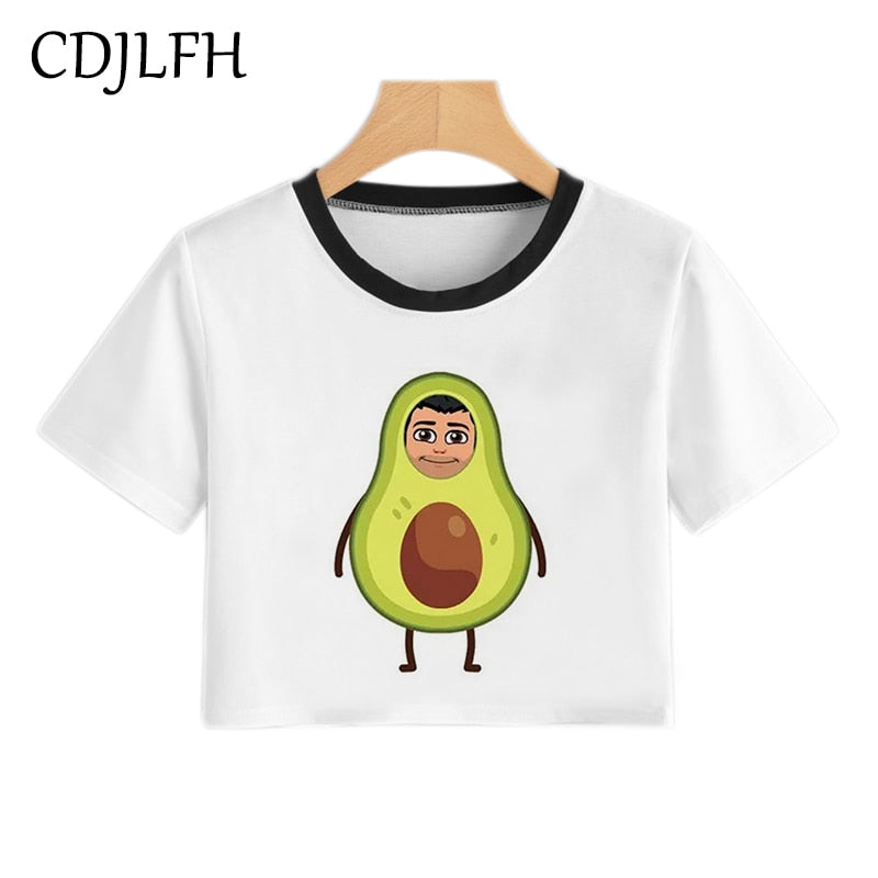 Vegan Avacado Crop Top - .