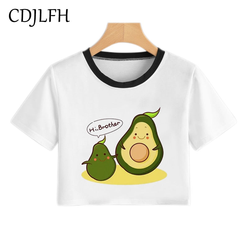 Vegan Avacado Crop Top - .