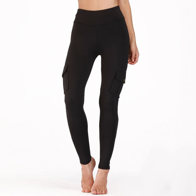 Spandex Pocket Fitness Leggings - .