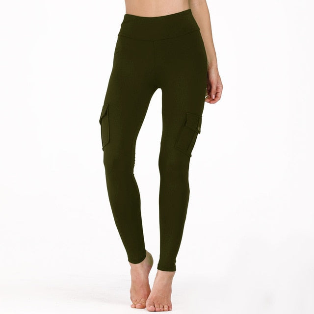 Spandex Pocket Fitness Leggings - .