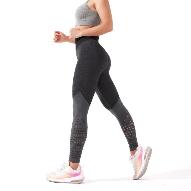 High Waisted Sports Leggings - .